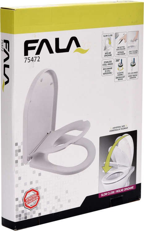 TOILET SEAT 2IN1 PP-D SOFT CLOSE (75472)