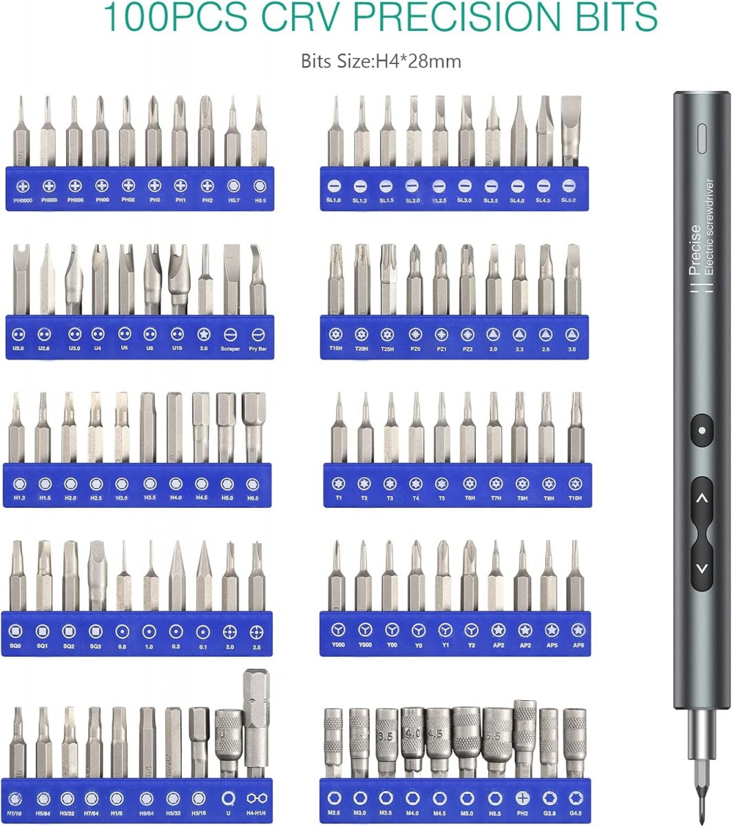 PRECISION SCREWDRIVER SET | ELECTRIC | 120 IN ONE (PS120K)