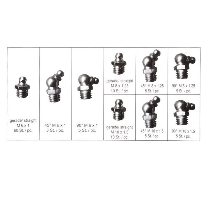 GREASE NIPPLE ASSORTMENT | 110 PCS. (8065)