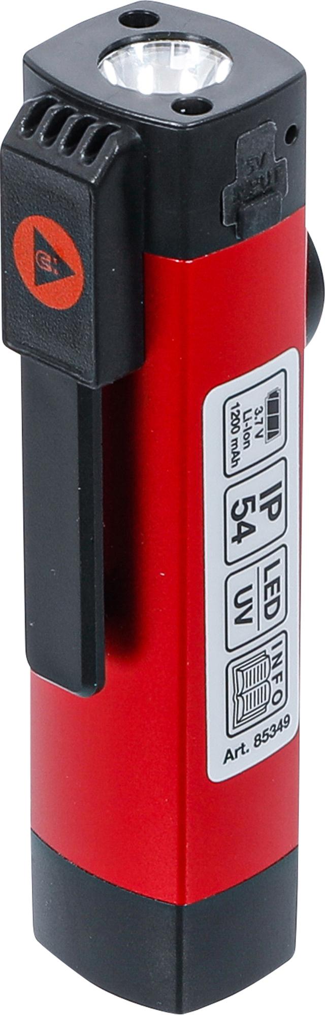 COB LED / UV-ALUMINUM HANDHELD LAMP | 1 W (85349)