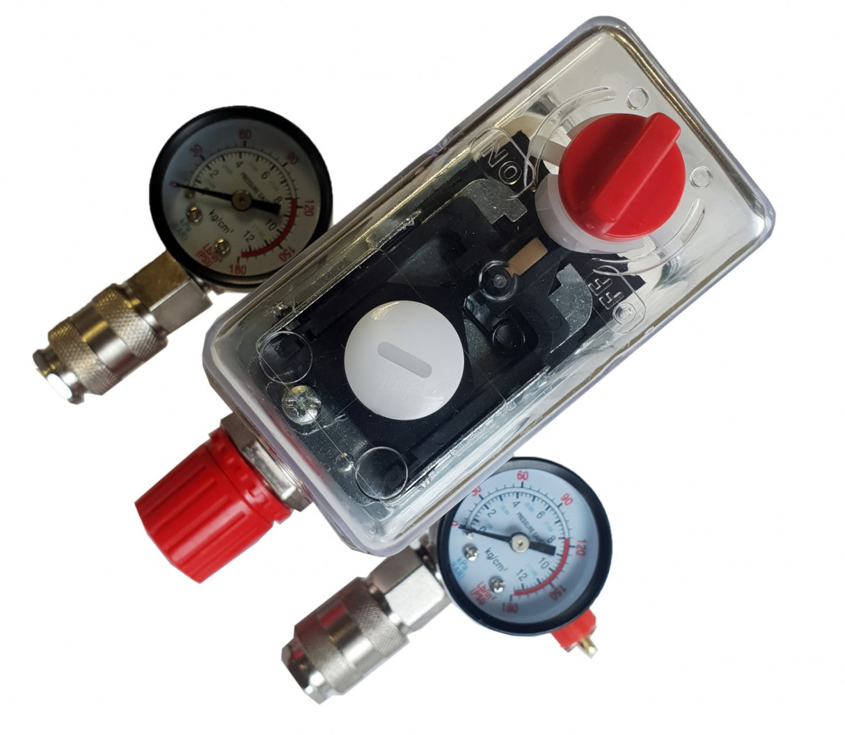 COMPRESSOR REGULATOR WITH PRESSURE SWITCH AND PRESSURE GAUGES | 380V (SK10679B)