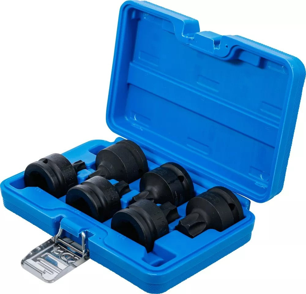 IMPACT BIT SOCKET SET | 20 MM (3/4") DRIVE | T-STAR (FOR TORX) T55 - T100 | 6 PCS. (5055)