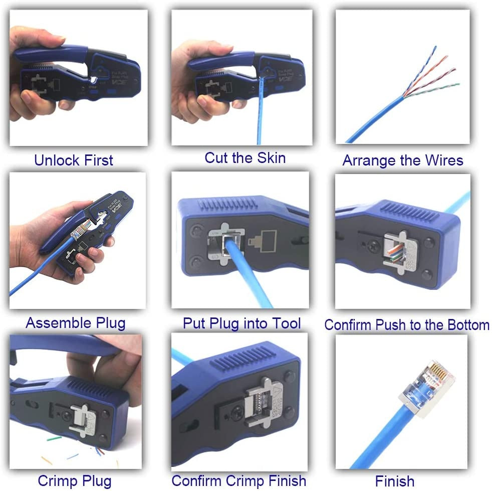 WIRE TESTER | CRIMPING PLIERS FOR WIRE CONNECTORS | RJ45 (YK-670)