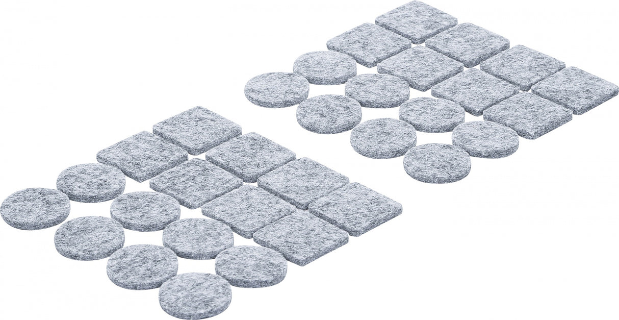 FELT PAD SET | TINGED WITH GRAY | 32 PCS. (80704)