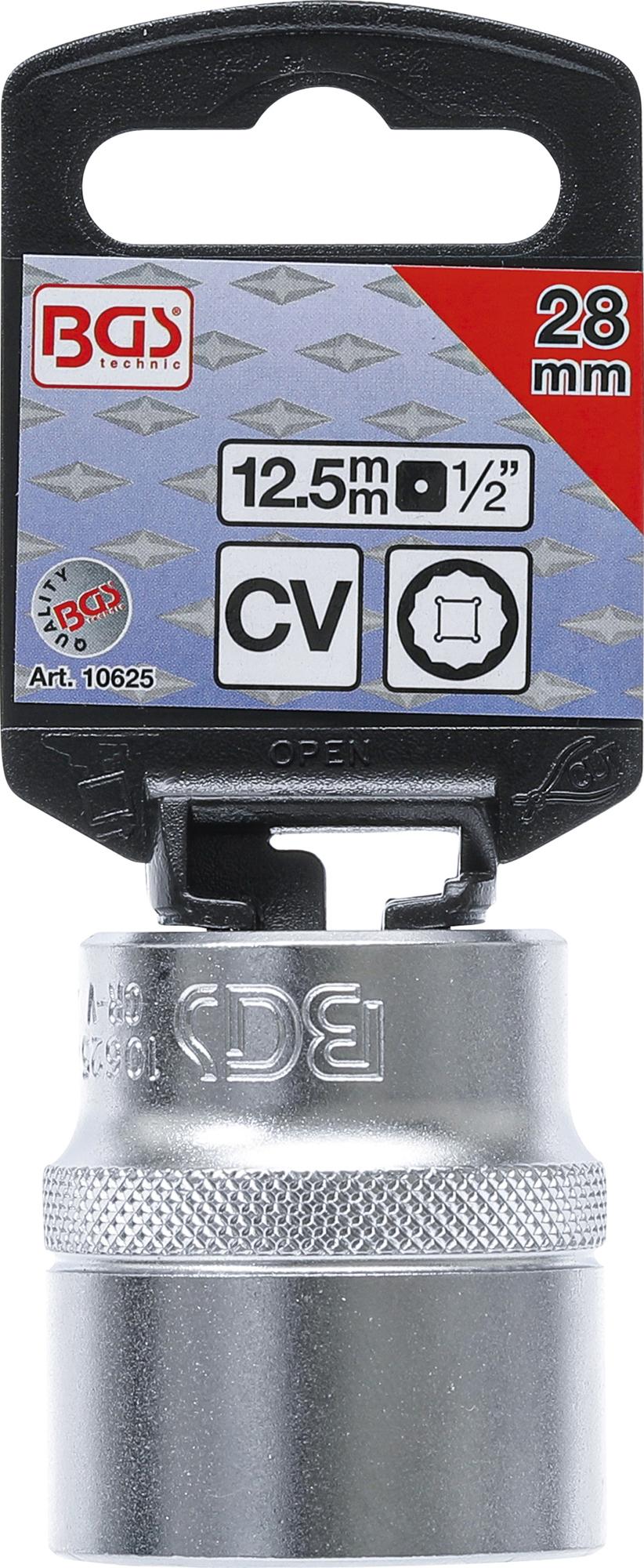 SOCKET, 12-POINT | 12.5 MM (1/2") DRIVE | 28 MM (10625)