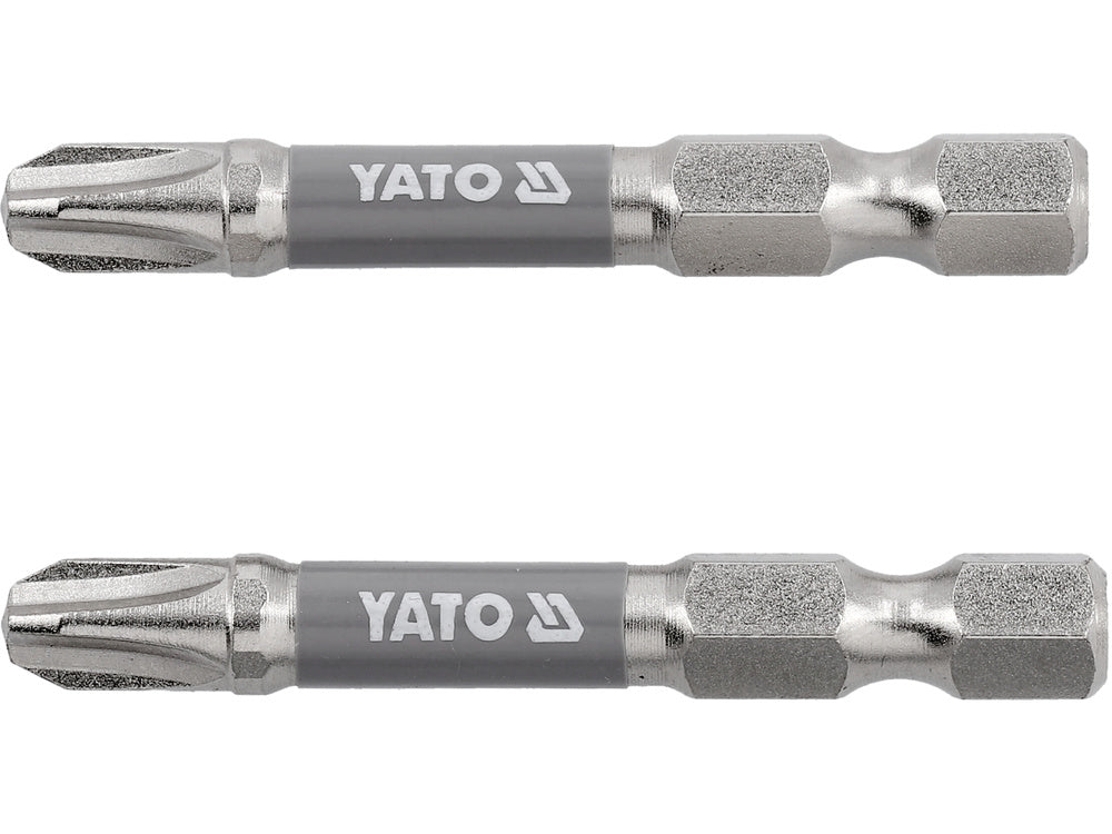 SCREWDRIVER BITS 1/4 50MM PH3 2 PCS NI (YT-78022)