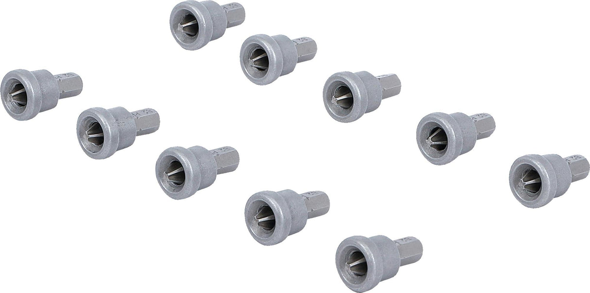 BIT SET WITH DEPTH STOP | FOR PLASTERBOARD | 6.3 MM (1/4") DRIVE | CROSS SLOT PH 2 | 10 PCS. (50408)