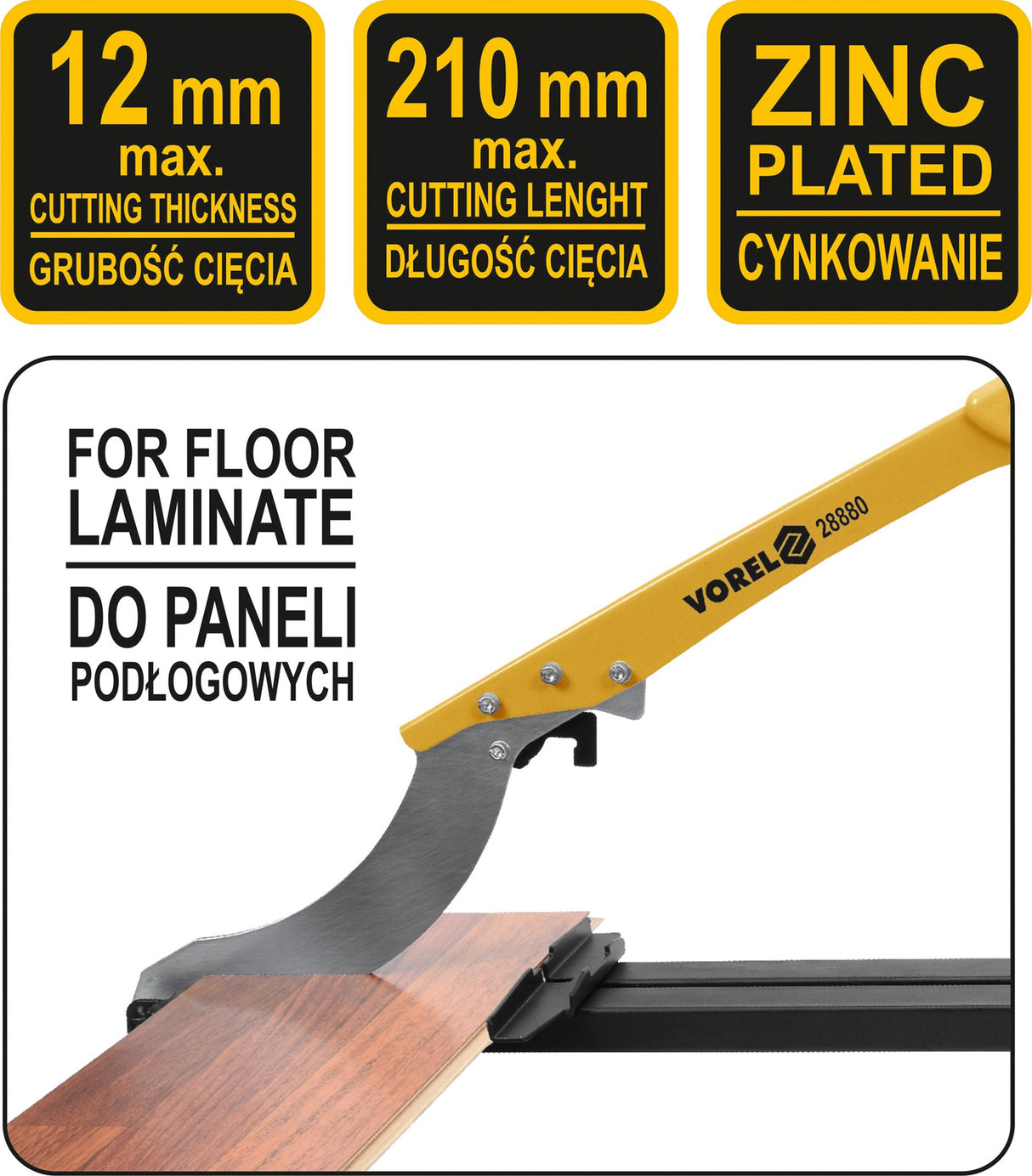 CUTTER FOR LAMINATE FLOOR PLANKS (28880)
