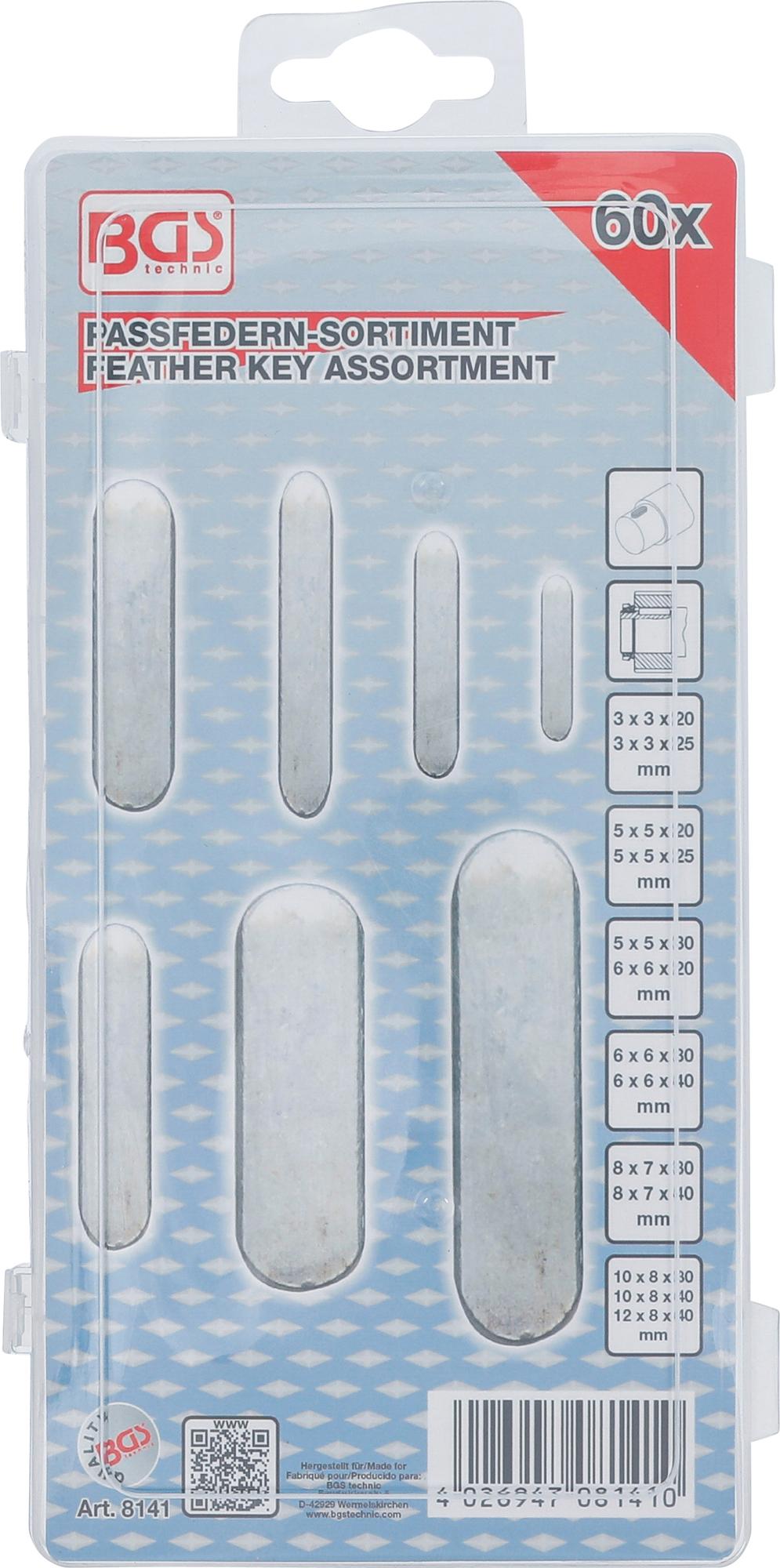 FEATHER KEY ASSORTMENT | 60 PCS. (8141)
