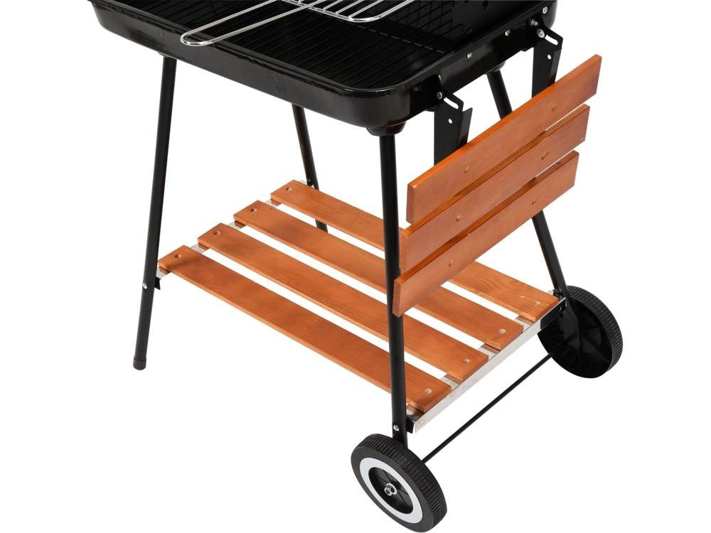 OUTDOOR GRILL | WITH SHELVES | 53X33 CM (99589)