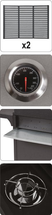OUTDOOR GRILL | GAS | 4 + 1 | STAINLESS STEEL | 16 KW (99652)