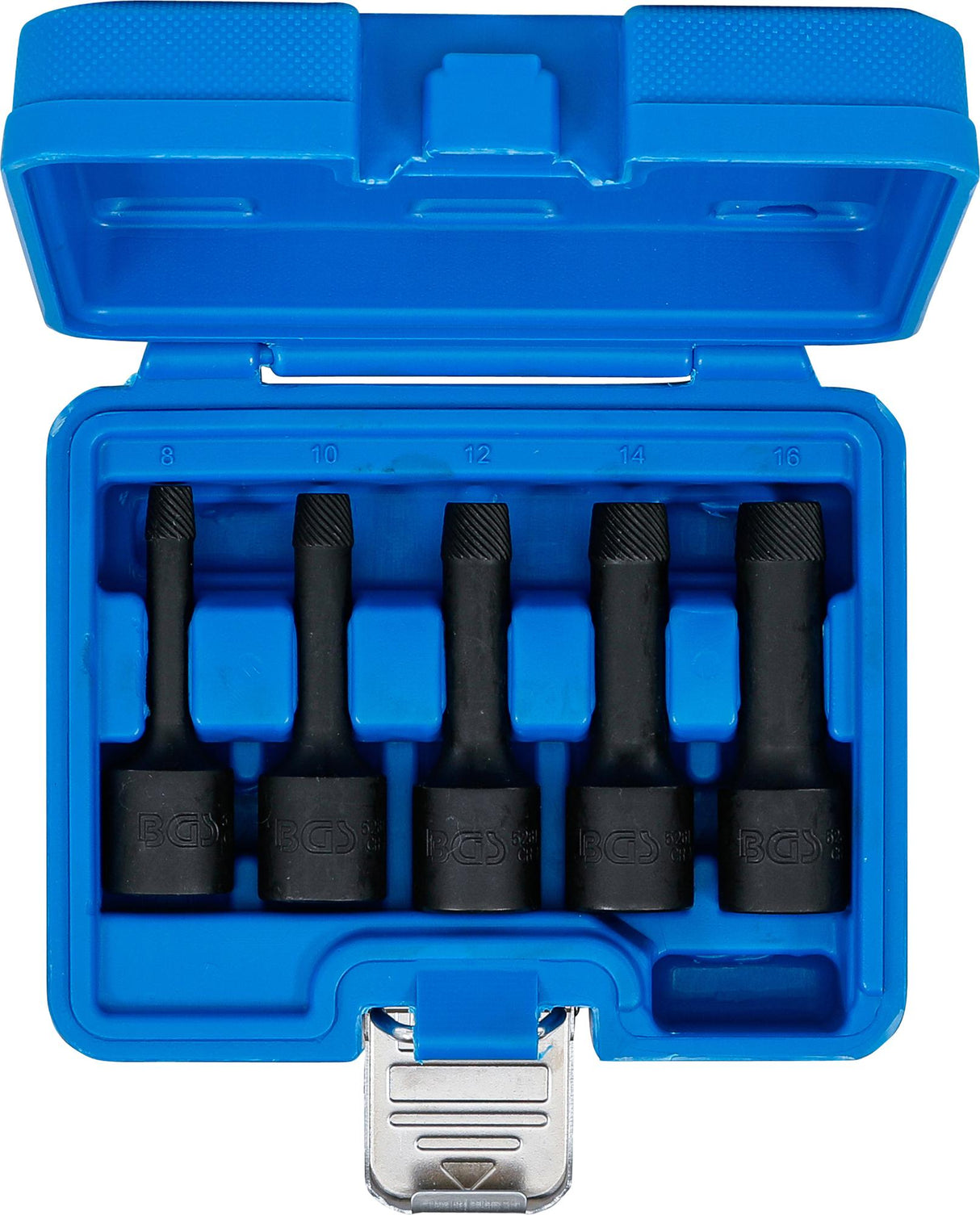 TWIST SOCKET SET (SPIRAL PROFILE) / SCREW EXTRACTOR | 12.5 MM (1/2") DRIVE | 8 - 16 MM | 5 PCS. (5261)