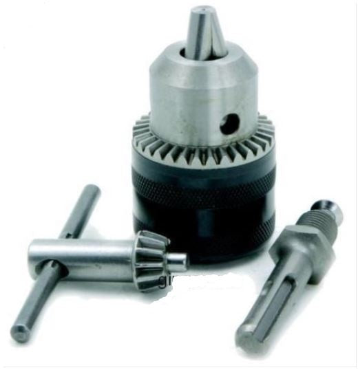 DRILL CHUCK WITH KEY, 1.5-13 MM, 1/2"-20UNF AND SDS ADAPTER (SK9937V)