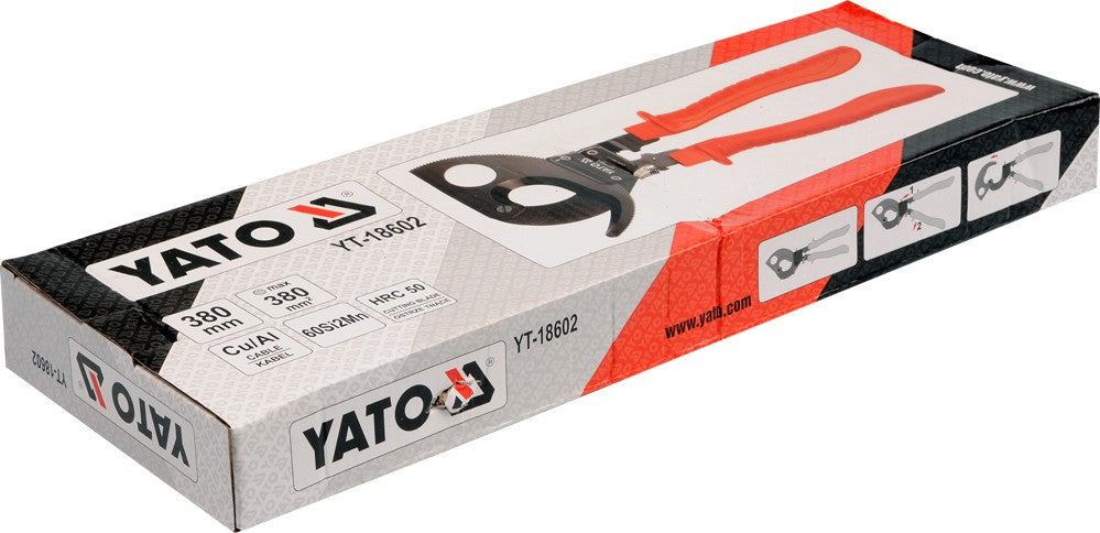 RATCHET CABLE CUTTER 380MM L-380MM (YT-18602)