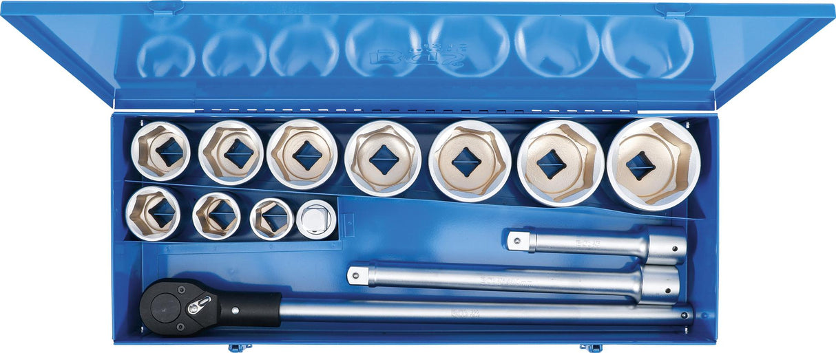 SOCKET SET | 25 MM (1") DRIVE | 15 PCS. (1210)