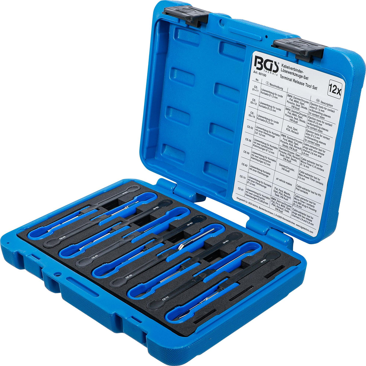 CABLE SPLICE RELEASE TOOL SET | UNIVERSAL | 12 PCS. (60100)