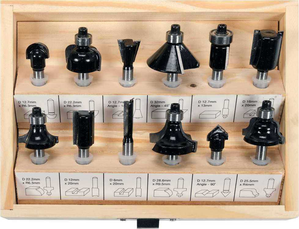 ROUTER BIT SET OF 12 PCS (22552)