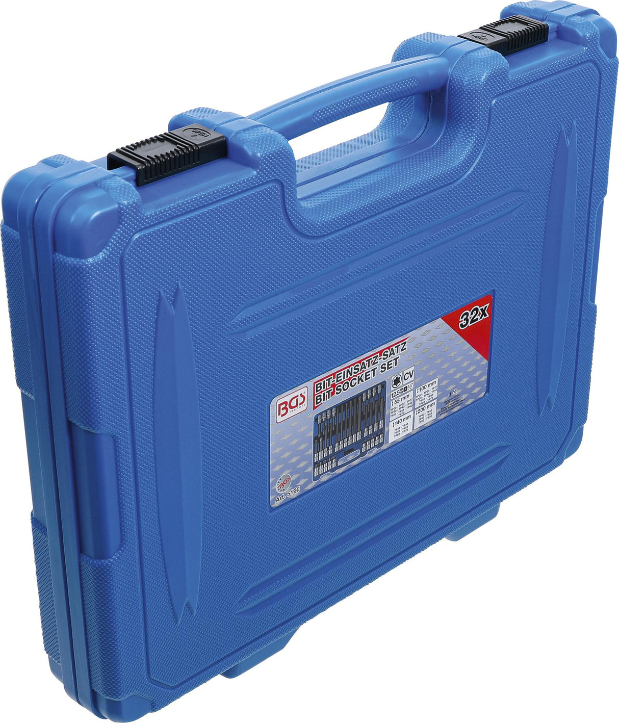 BIT SOCKET SET | 12.5 MM (1/2") DRIVE | TP-STAR (FOR TORX PLUS) TP20 - TP70 | 32 PCS. (5190)