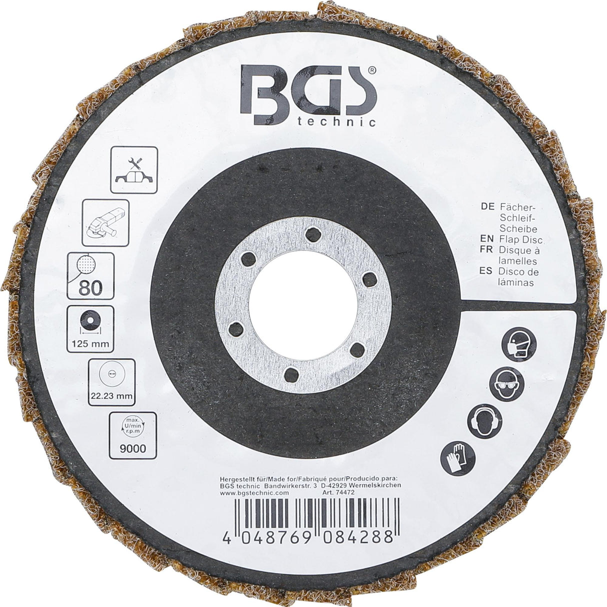 FLAP DISC | NON-WOVEN | Ø 125 MM | GRAIN SIZE 80 (74472)