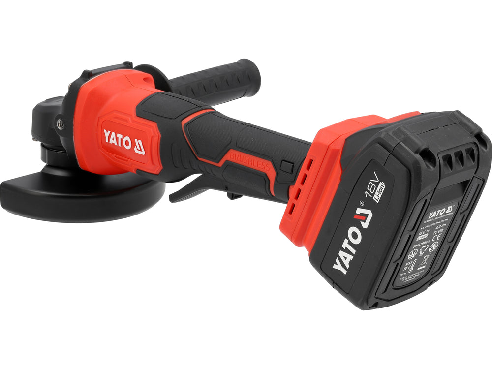 CORDLESS ANGLE GRINDER | 18V | 4 AH | 125 MM (YT-828254)