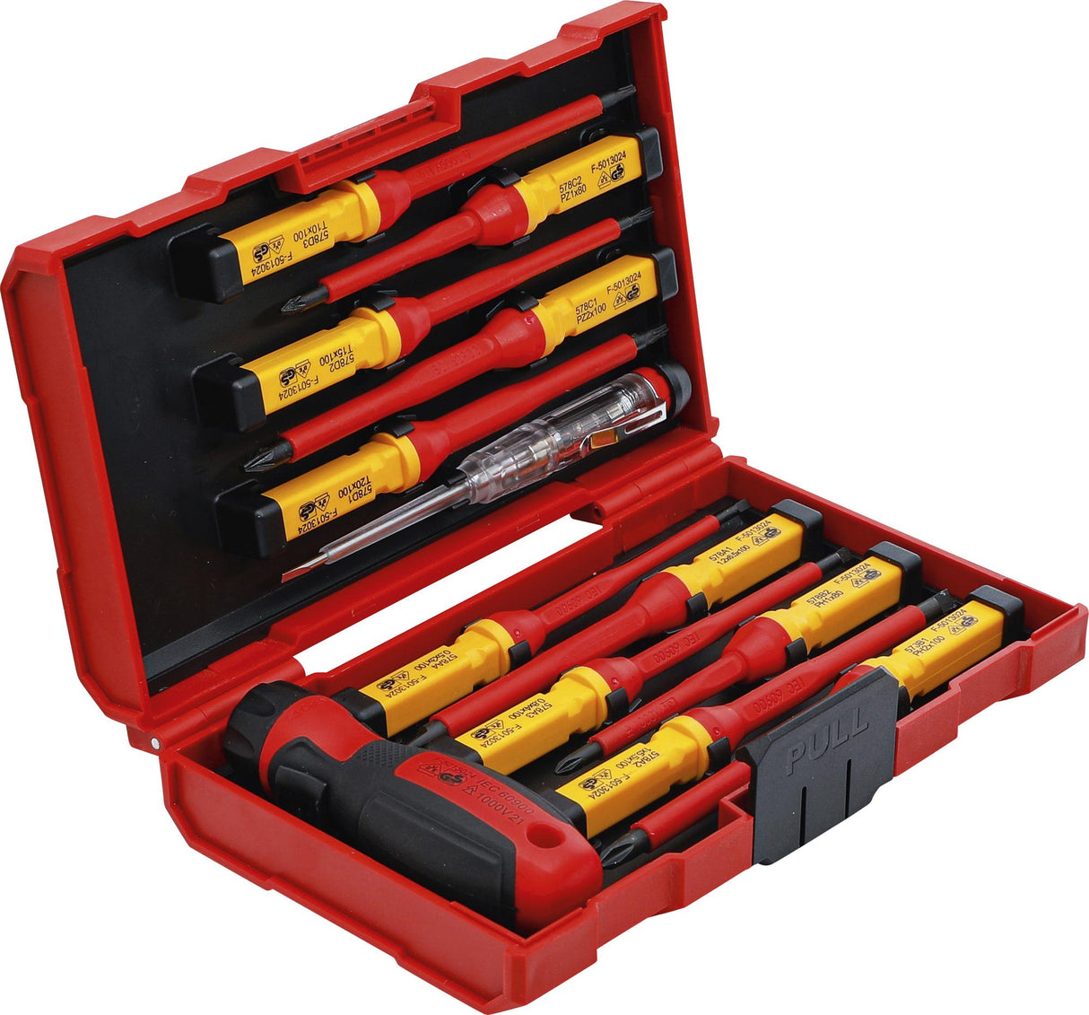 VDE SCREWDRIVER SET | WITH INTERCHANGEABLE BLADES | 13 PCS. (35814)