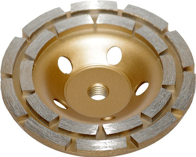 DIAMOND GRINDING DISC | PLATE TYPE | DOUBLE ROW | M14X125 MM (DR0125B)