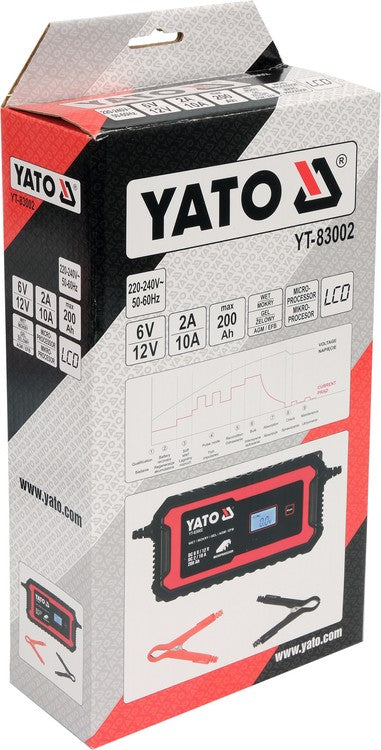 ELECTRONIC BATTERY CHARGER 6V/2A, 12V/10 (YT-83002)