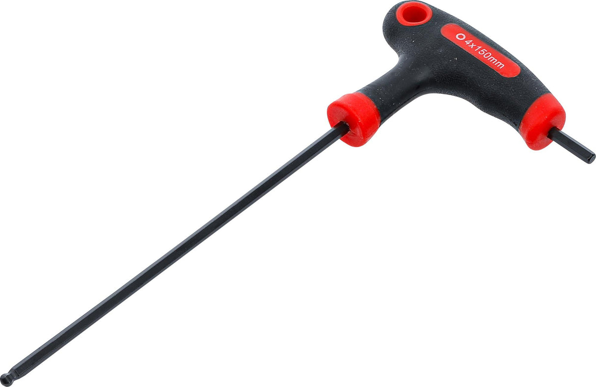 T-HANDLE L-TYPE WRENCH | INTERNAL HEXAGON / INTERNAL HEXAGON WITH BALL HEAD | 4 MM (7882-4)