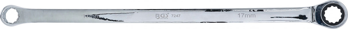 RATCHET RING WRENCH AND RING SPANNER | EXTRA LONG | 17 MM (7247)