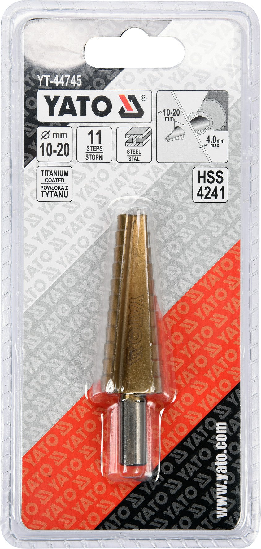 STEP DRILL 10-20MM (YT-44745)