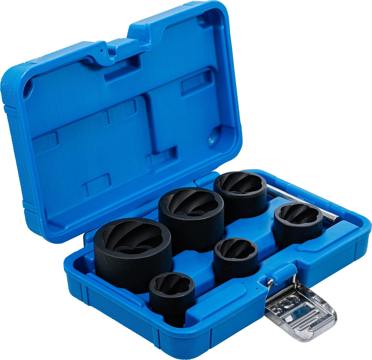 TWIST SOCKET SET (SPIRAL PROFILE) / SCREW EXTRACTOR | 12.5 MM (1/2") + 20 MM (3/4") DRIVE | 22 - 41 MM | 6 PCS. (5268)