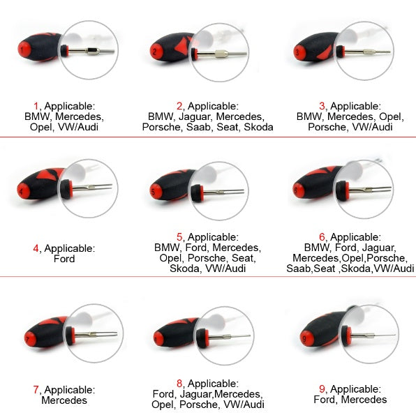 WIRE TOOL SET | FOR COOLING SENSORS / WIRING HARNESSES / TERMINAL BLOCKS | 23 PCS. (TTS23)