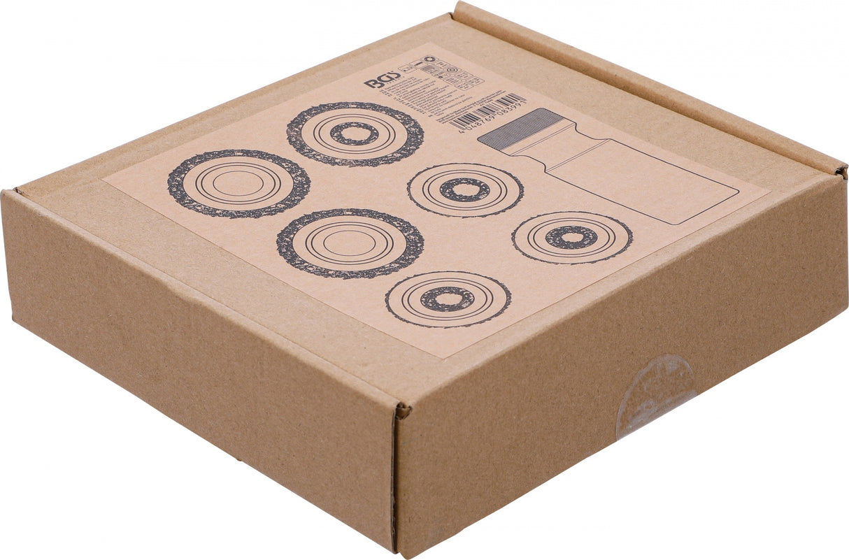 TOOL TRAY 1/6: WHEEL HUB GRINDER SET | FOR STUD BOLTS AND WHEEL NUT BOLTS | 7 PCS. (74449B)