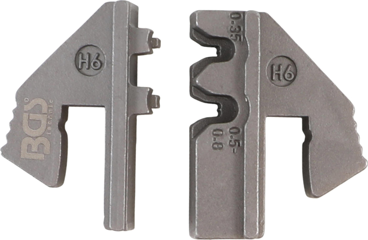 CRIMPING JAWS FOR WATERPROOF TERMINAL PARTS (H6) | FOR BGS 1410, 1411, 1412 (1410-H6)