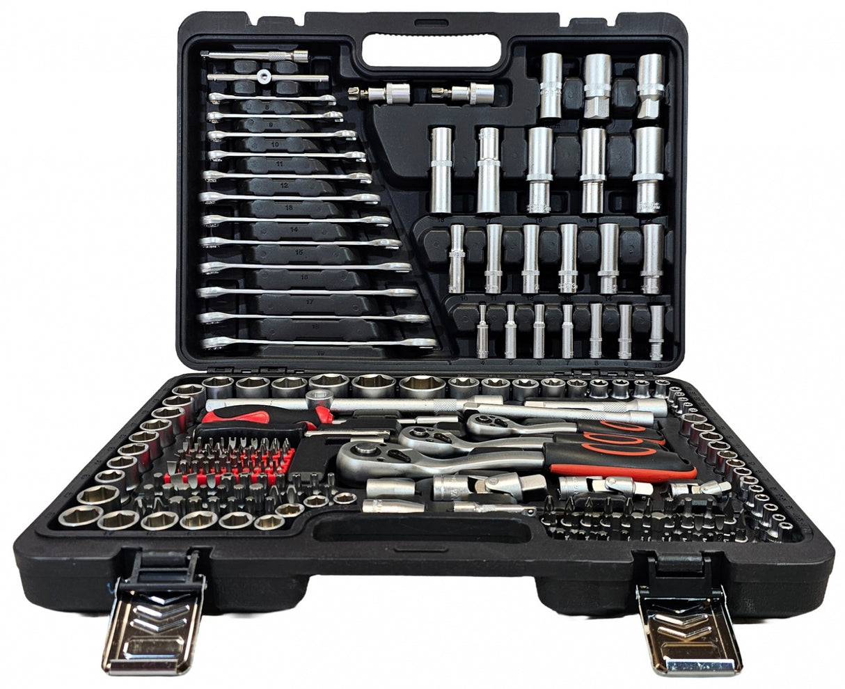 TOOL SET | CR-V | 72Z | 6.3 MM (1/4") / 10 MM (3/8") / 12.5 MM (1/2") | 216 PCS. (SK216)