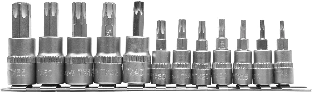 SOCKET BIT SET TORX 12PCS (YT-04331)