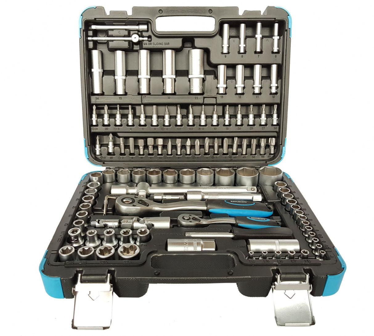 SOCKET SET | 6.3 MM (1/4") + 12.5 MM (1/2") | 108 PCS. (KR121108B)