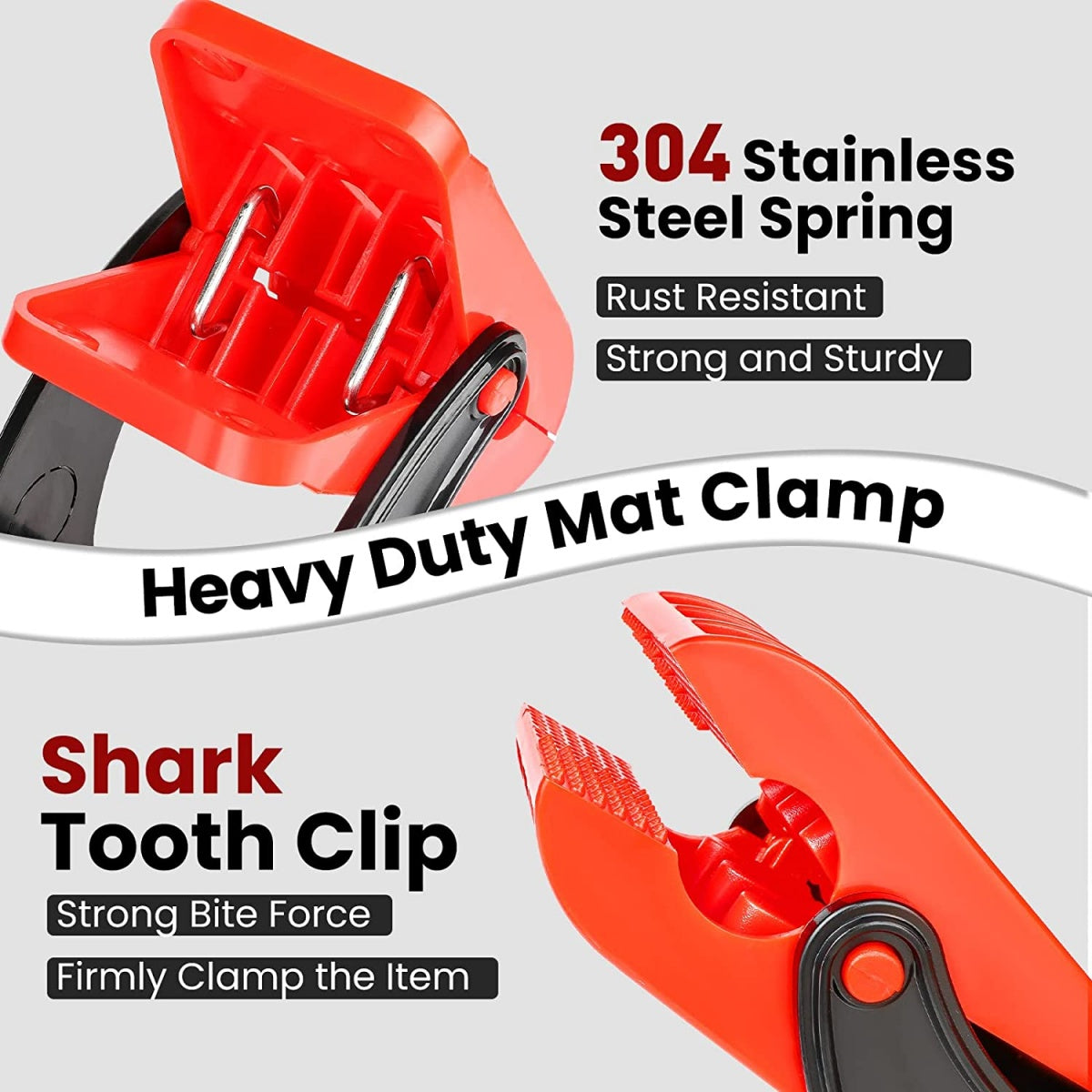 CLAMP SET | HEAVY DUTY ABS+STAINLESS STEEL | 4 PCS. (MC4S)