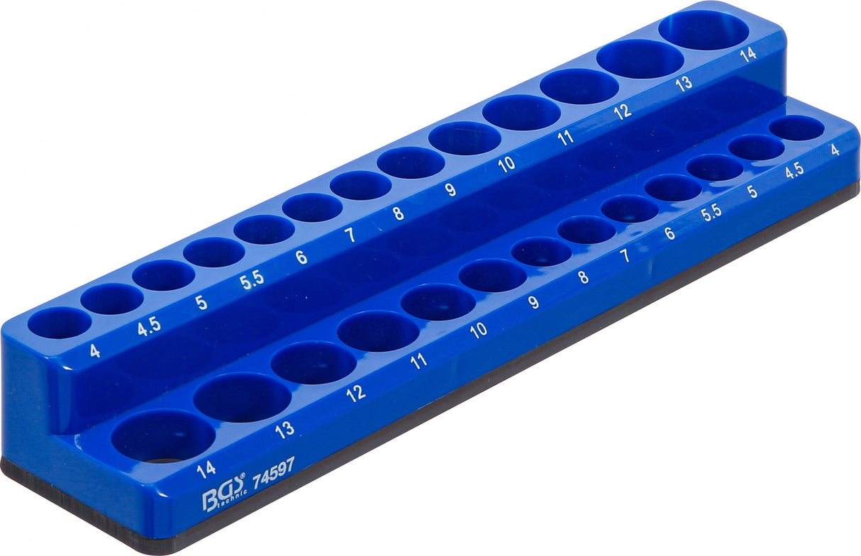 PLASTIC SOCKET HOLDER | MAGNETIC | 6.3 MM (1/4") (74597)
