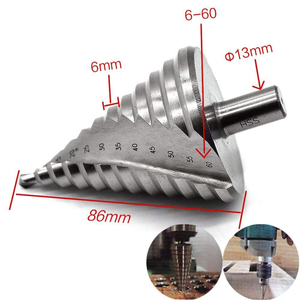 STEP DRILL BIT FOR HOLE ENLARGEMENT | 6-60 MM (SD60)