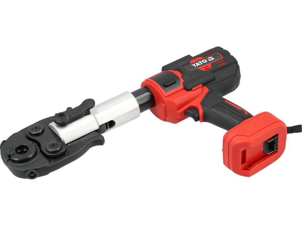 CORDLESS HYDRAULIC PRESSING PLIERS FOR PEX PIPES | 18 V | 50 KN | NARROW HEAD FOR HARD-TO-REACH PLACES | WITHOUT BATTERY (YT-21734)