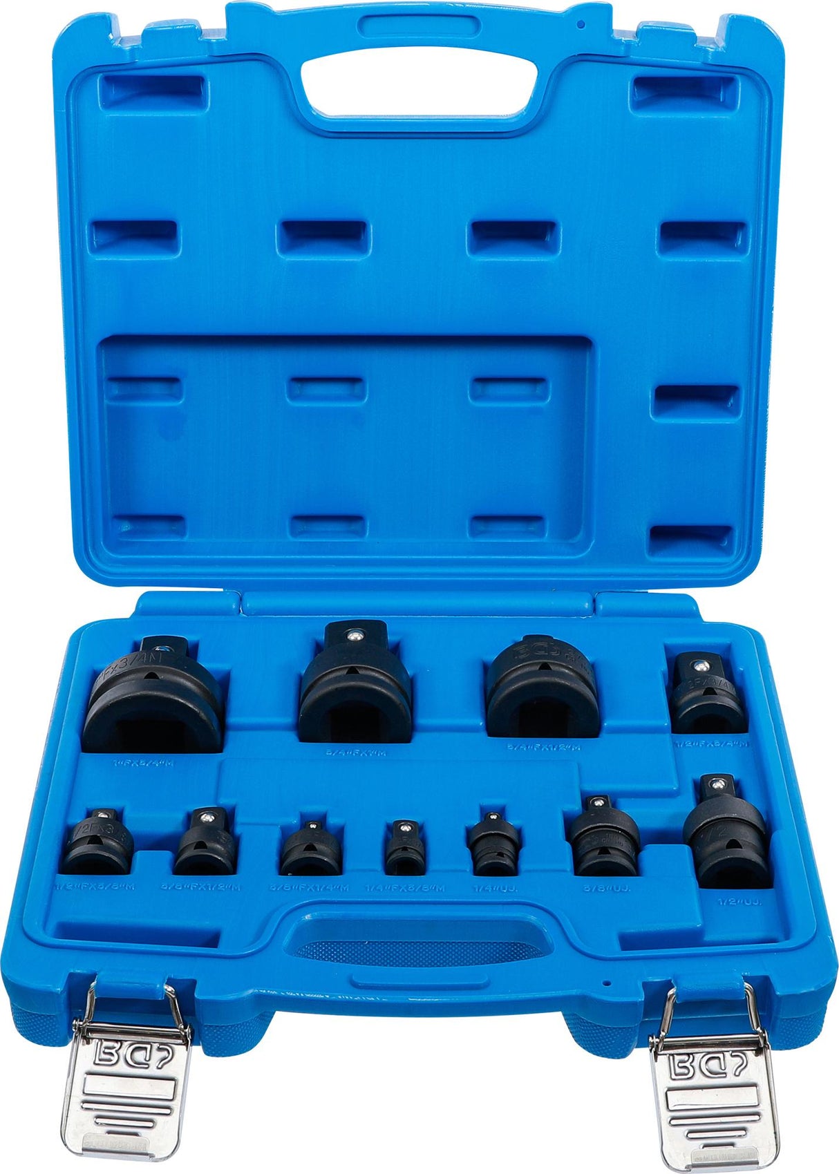IMPACT ADAPTOR AND UNIVERSAL JOINT SET | 6.3 MM (1/4") - 25 MM (1") | 11 PCS. (25140)