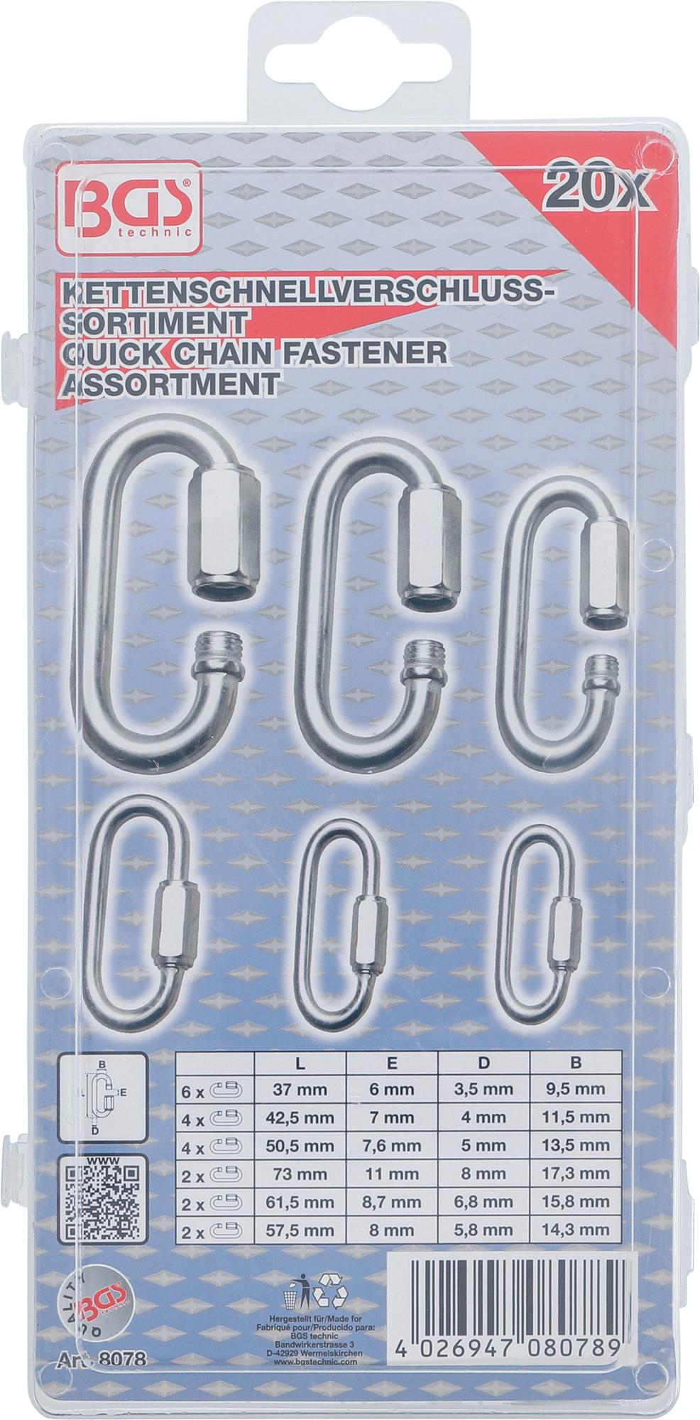 QUICK LINK ASSORTMENT | 20 PCS. (8078)
