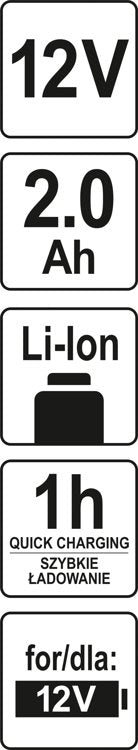 BATTERY 12V LI-ION 2AH (YT-82909)
