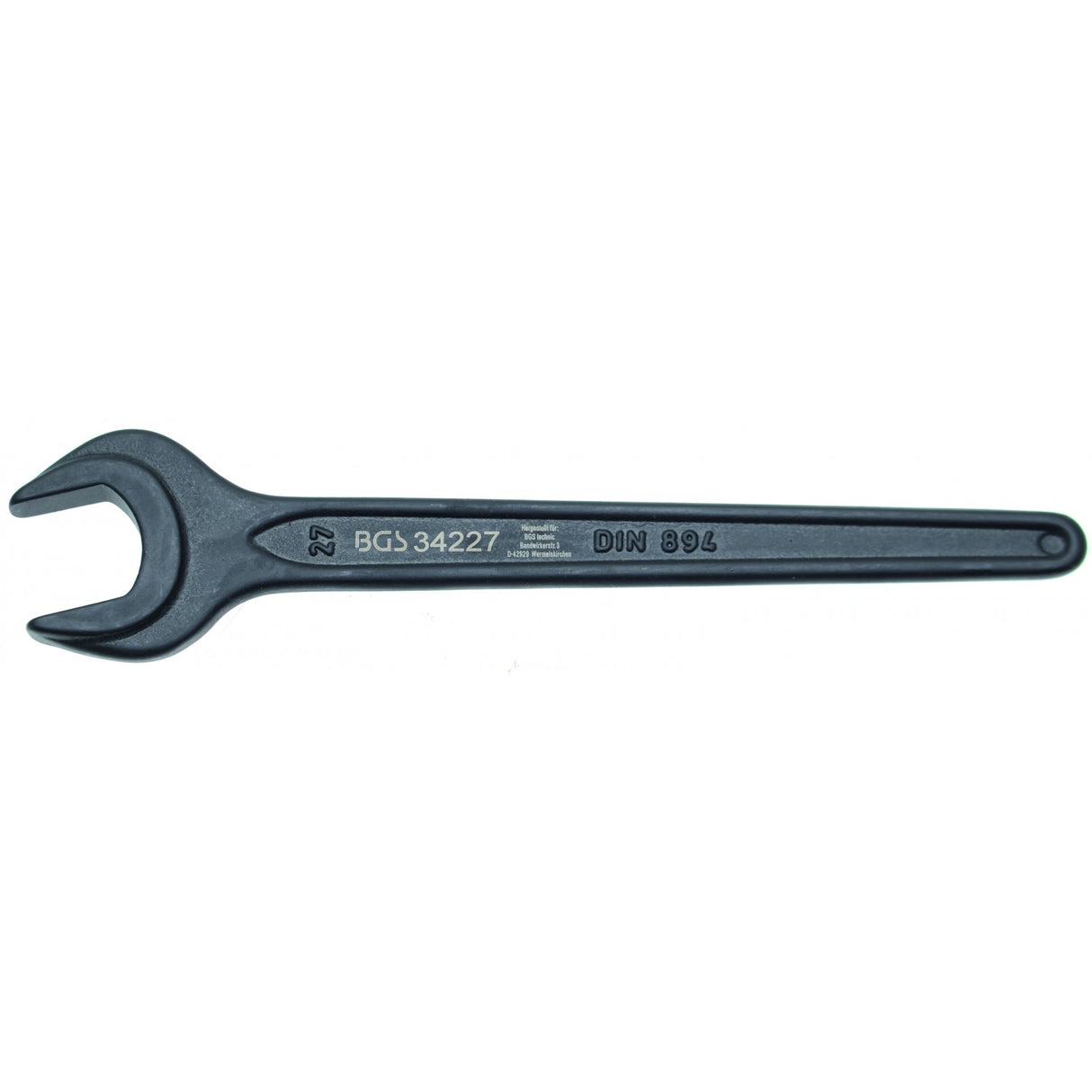 SINGLE OPEN END SPANNER | DIN 894 | 27 MM (34227)