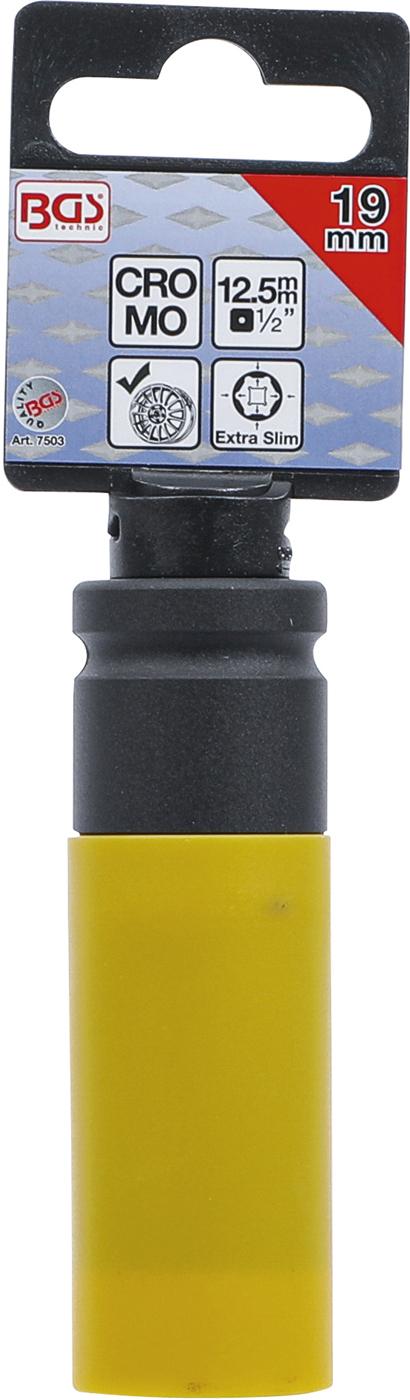 PROTECTIVE IMPACT SOCKET | ULTRA SLIM | 12.5 MM (1/2") DRIVE | 19 MM (7503)