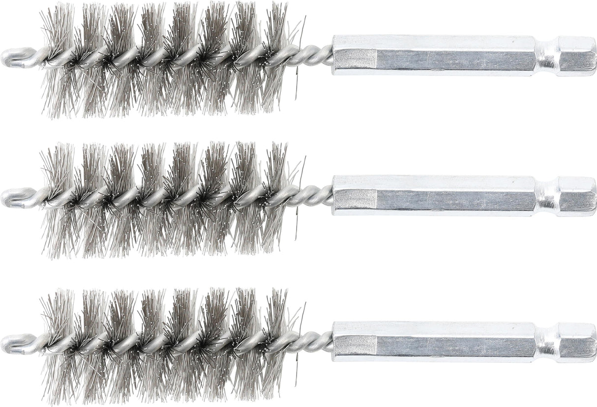 STEEL BRUSH | 19 MM | 6.3 MM (1/4") DRIVE | 3 PCS. (3078-19-S)