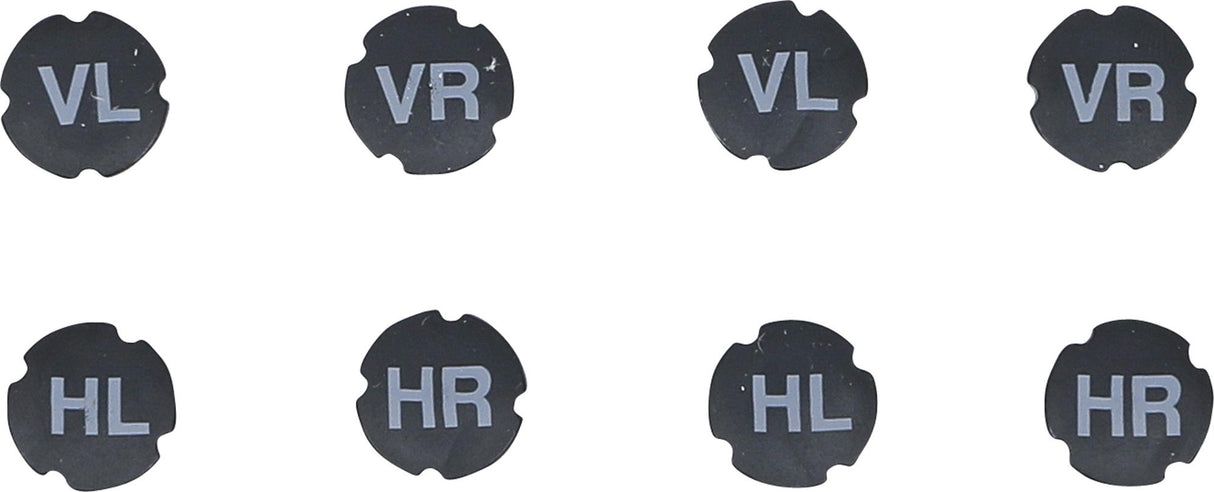 PLASTIC VALVE CAP SET | FOR TIRE MARKING | 8 PCS. (80722)