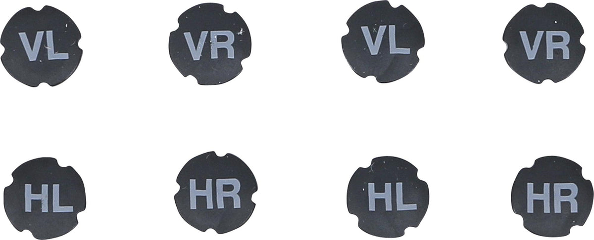 Plastikust ventiilikorkide komplekt | rehvide märgistamiseks | 8 tk (80722)