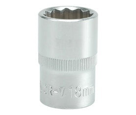 SOCKET 18MM 1/2" 12PT CV REGULAR (YT-1280)